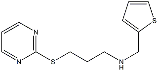 N-(3-(PYRIMIDIN-2-YLTHIO)PROPYL)-N-(THIEN-2-YLMETHYL)AMINE 结构式