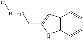 1H-吲哚-2-甲胺盐酸盐 结构式