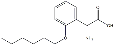 AMINO-(2-HEXYLOXY-PHENYL)-ACETIC ACID 结构式