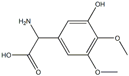 AMINO-(3-HYDROXY-4,5-DIMETHOXY-PHENYL)-ACETIC ACID 结构式