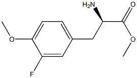 METHYL (2R)-2-AMINO-3-(3-FLUORO-4-METHOXYPHENYL)PROPANOATE 结构式