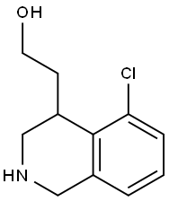 2-(5-CHLORO-1,2,3,4-TETRAHYDROISOQUINOLIN-4-YL)ETHANOL 结构式