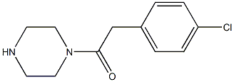 1-[(4-CHLOROPHENYL)ACETYL]PIPERAZINE 结构式