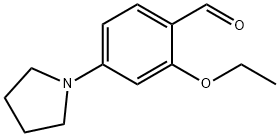 2-乙氧基-4-(1-吡咯烷基)苯甲醛 结构式