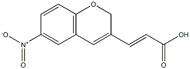 (2E)-3-(6-NITRO-2H-CHROMEN-3-YL)ACRYLIC ACID 结构式