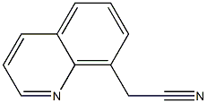QUINOLIN-8-YLACETONITRILE 结构式