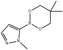 1-甲基-1 H-吡唑-5-硼酸新戊二醇酯 结构式