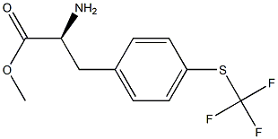 METHYL (2S)-2-AMINO-3-[4-(TRIFLUOROMETHYLTHIO)PHENYL]PROPANOATE 结构式