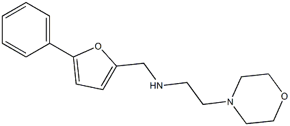 2-MORPHOLIN-4-YL-N-((5-PHENYL-2-FURYL)METHYL)ETHANAMINE 结构式