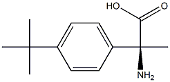(2S)-2-AMINO-2-[4-(TERT-BUTYL)PHENYL]PROPANOIC ACID 结构式