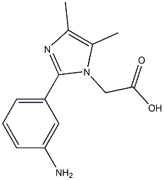 [2-(3-AMINO-PHENYL)-4,5-DIMETHYL-IMIDAZOL-1-YL]-ACETIC ACID 结构式