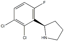 (2R)-2-(2,3-DICHLORO-6-FLUOROPHENYL)PYRROLIDINE 结构式