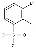 3-BROMO-2-METHYL-BENZENESULFONYL CHLORIDE 结构式