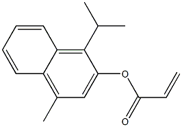 1-ISOPROPYL-4-METHYLNAPHTHALEN-2-YL ACRYLATE 结构式