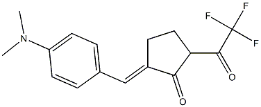 2-(E)-(p-Dimethylaminobenzylidene)-5-(trifluoroacetyl)cyclopentanone 结构式