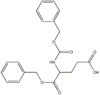 2-BENZYLOXYCARBONYLAMINO-PENTANEDIOIC ACID 1-BENZYL ESTER 结构式