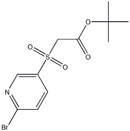 (2-BROMO-PYRIDINE-5-SULFONYL)ACETIC ACID TERT-BUTYL ESTER 结构式