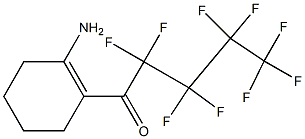 1-AMINO-2-(PERFLUOROPENTANOYL)CYCLOHEXENE 结构式