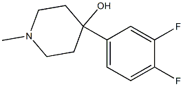 4-(3,4-DIFLUOROPHENYL)-4-HYDROXY-1-METHYLPIPERIDINE 结构式