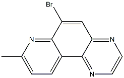 6-Bromo-8-methylpyrido[3,2-f]quinoxaline 结构式
