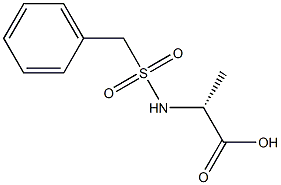 (2R)-2-[(BENZYLSULFONYL)AMINO]PROPANOIC ACID 结构式