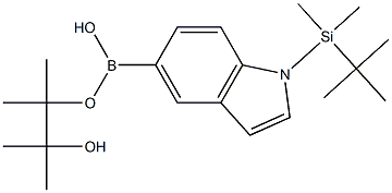 1-(TERT-BUTYL-DIMETHYL-SILANYL)-1H-INDOLE-5-BORONIC ACID PINACOL ESTER 结构式