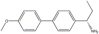 (1S)-1-[4-(4-METHOXYPHENYL)PHENYL]PROPYLAMINE 结构式