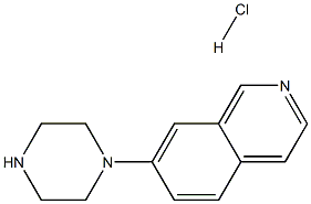 7-(1-PIPERAZINYL)-ISOQUINOLINE HYDROCHLORIDE 结构式