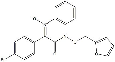 3-(4-BROMOPHENYL)-1-(2-FURYLMETHOXY)QUINOXALIN-2(1H)-ONE 4-OXIDE 结构式