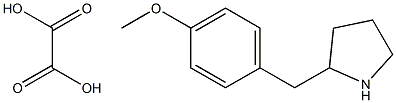 2-(4-METHOXYBENZYL)PYRROLIDINE OXALATE 结构式