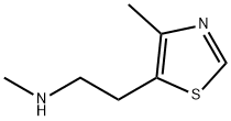 N-甲基-2-(4-甲基噻唑-5-基)乙烷-1-胺 结构式