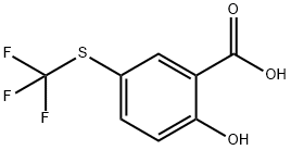 2-HYDROXY-5-(TRIFLUOROMETHYLTHIO)BENZOIC ACID 结构式