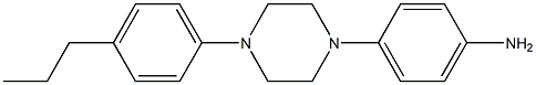 1-(4-AMINOPHENYL)-4-(4-N-PROPYLPHENYL)PIPERAZINE 结构式