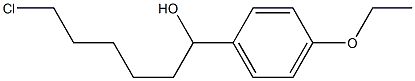 6-CHLORO-1-(4-ETHOXYPHENYL)-1-HEXANOL 结构式