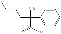 (2S)-2-AMINO-2-PHENYLHEXANOIC ACID 结构式