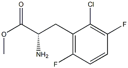 METHYL (2S)-2-AMINO-3-(2-CHLORO-3,6-DIFLUOROPHENYL)PROPANOATE 结构式