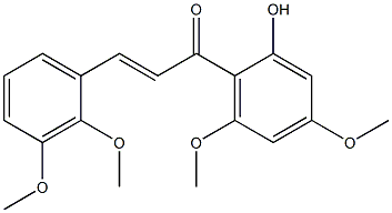 2'-HYDROXY-2,3,4',6'-TETRAMETHOXYCHALCONE 结构式