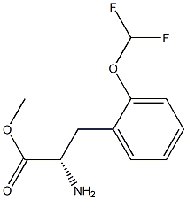 METHYL (2S)-2-AMINO-3-[2-(DIFLUOROMETHOXY)PHENYL]PROPANOATE 结构式