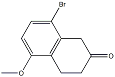 8-BROMO-5-METHOXY-2-TETRALONE 结构式
