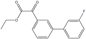ETHYL 3-(3-FLUOROPHENYL)BENZOYLFORMATE 结构式