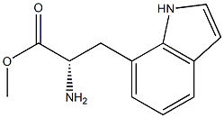 METHYL (2S)-2-AMINO-3-INDOL-7-YLPROPANOATE 结构式