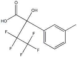 3,3,4,4,4-Pentafluoro-2-hydroxy-2-(m-tolyl)butyric acid 结构式