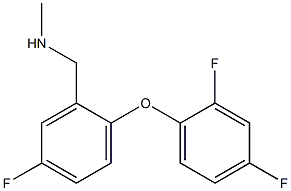 1-[2-(2,4-二氟苯氧基)-5-氟苯基]-N-甲基甲基胺 结构式
