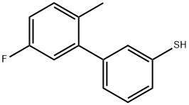 3-(3-FLUORO-6-METHYLPHENYL)THIOPHENOL 结构式