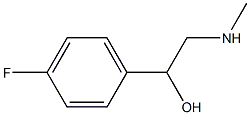 1-(4-氟苯基)-2-(甲氨基)乙醇 结构式