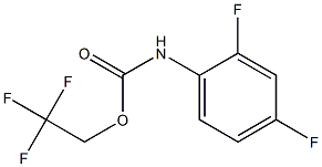 2,2,2-TRIFLUOROETHYL 2,4-DIFLUOROPHENYLCARBAMATE 结构式