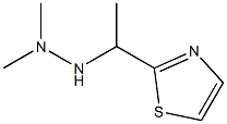 N,N-DIMETHYL-N'-(1-THIAZOL-2-YL-ETHYL)-HYDRAZINE 结构式