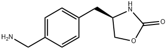 (R)-4-(4-(氨基甲基)苄基)噁唑烷-2-酮 结构式