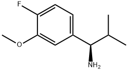 (1R)-1-(4-FLUORO-3-METHOXYPHENYL)-2-METHYLPROPYLAMINE 结构式