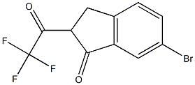 6-BROMO-2-TRIFLUOROACETYL-1-INDANONE 结构式